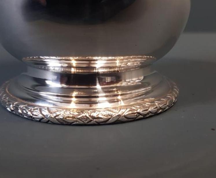 Edwardian Silver Bottle Holder or Planter - Image 7