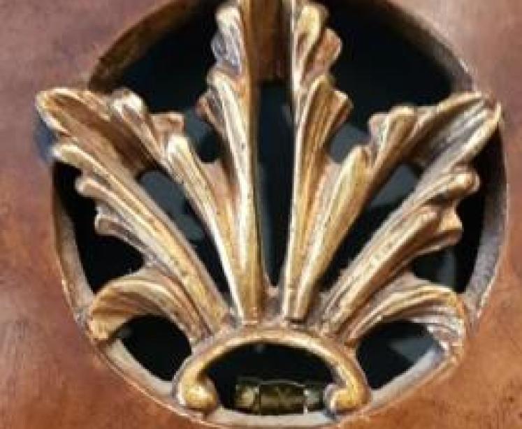 Walnut and Parcel Gilt Mirror - Image 6
