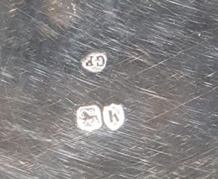 Outstanding Quality Victorian Cast Silver Capstans Ink Well - Image 4