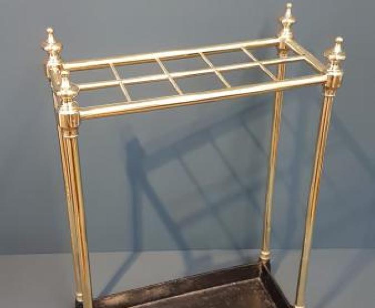 Victorian Brass and Cast Iron Stick Stand - Image 1