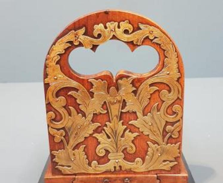 Victorian Walnut Book Slide - Image 2