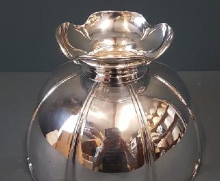 Large Edwardian Solid Silver Bowl - Image 7