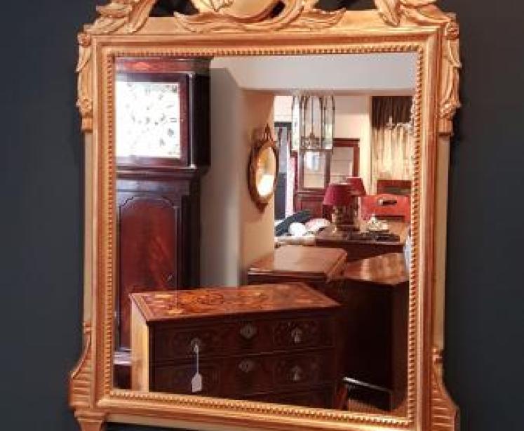 Edwardian Timber Gilt Mirror  - Image 1