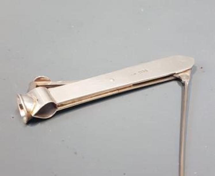 George V Silver Cigar Cutter and Piercer - Image 1