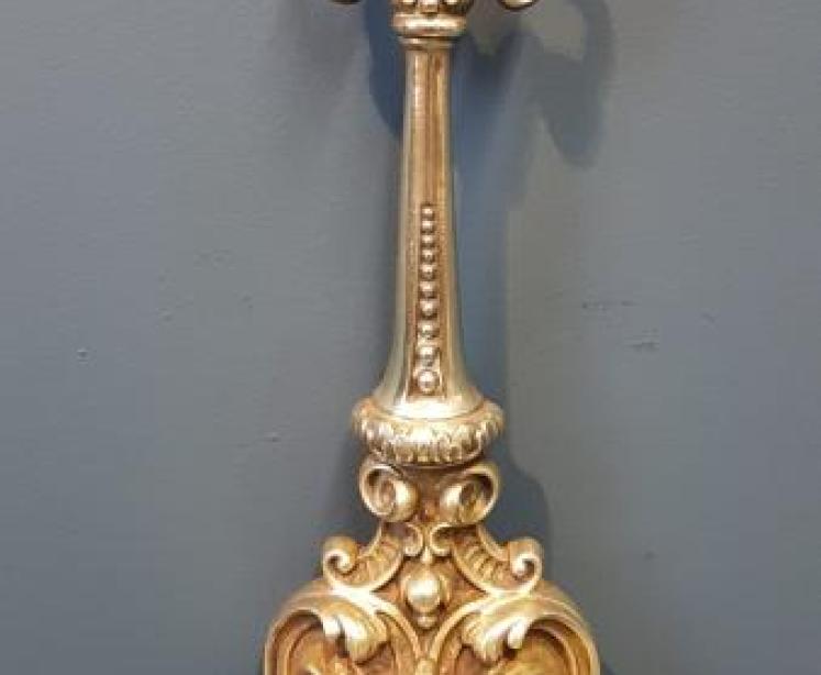 Victorian Cast Brass Door Stop by Tonks - Image 1