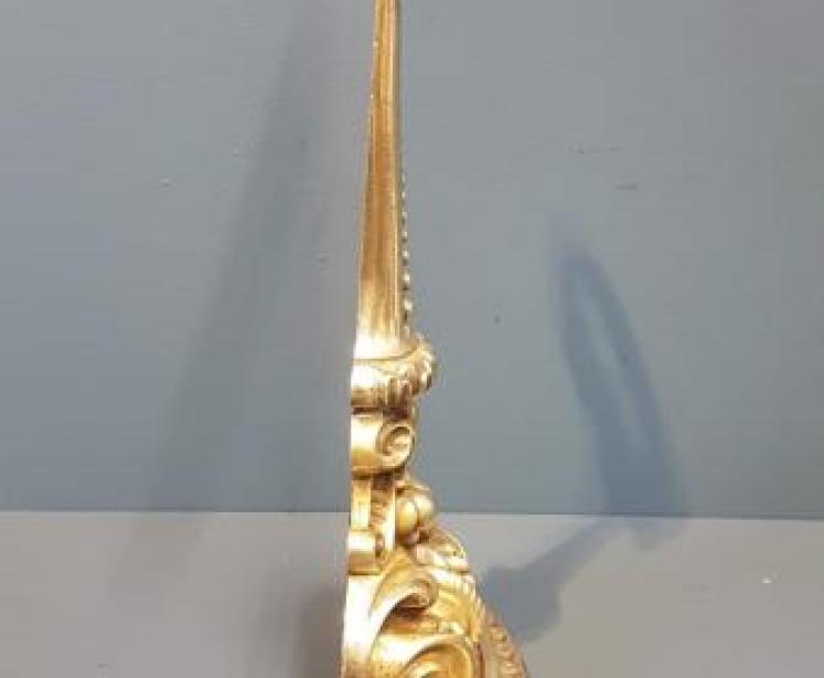 Victorian Cast Brass Door Stop by Tonks - Image 4