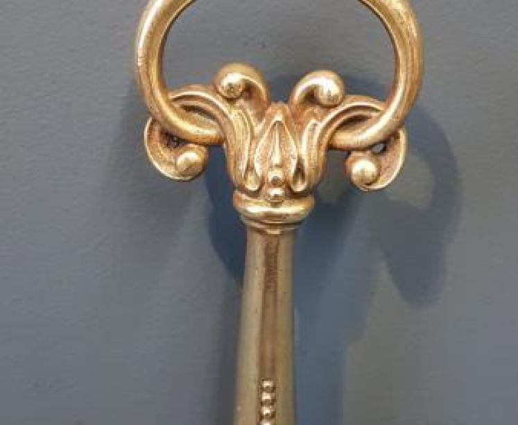 Victorian Cast Brass Door Stop by Tonks - Image 7