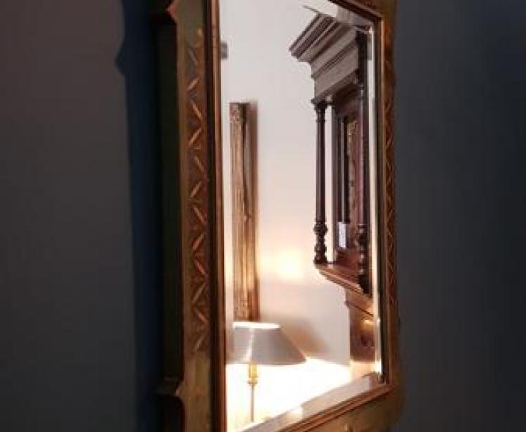 Edwardian Green Chinoiserie Mirror - Image 2