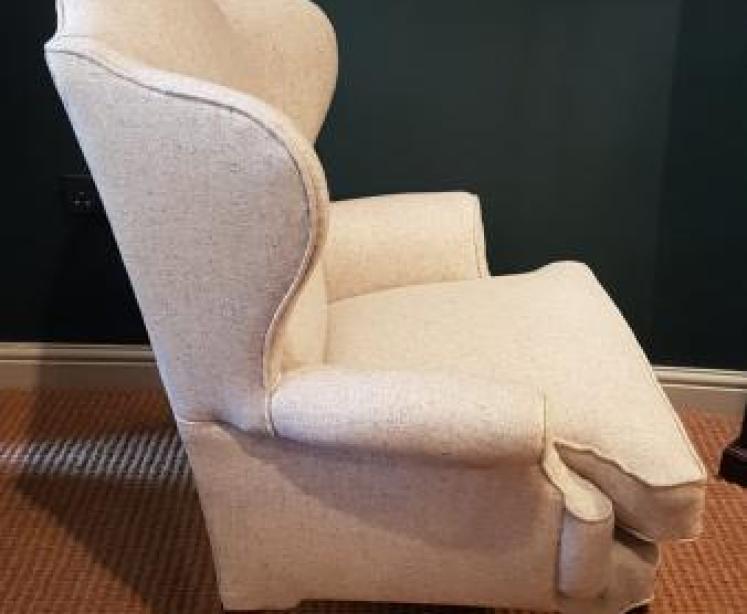 Edwardian Wing Back Arm Chair - Image 2