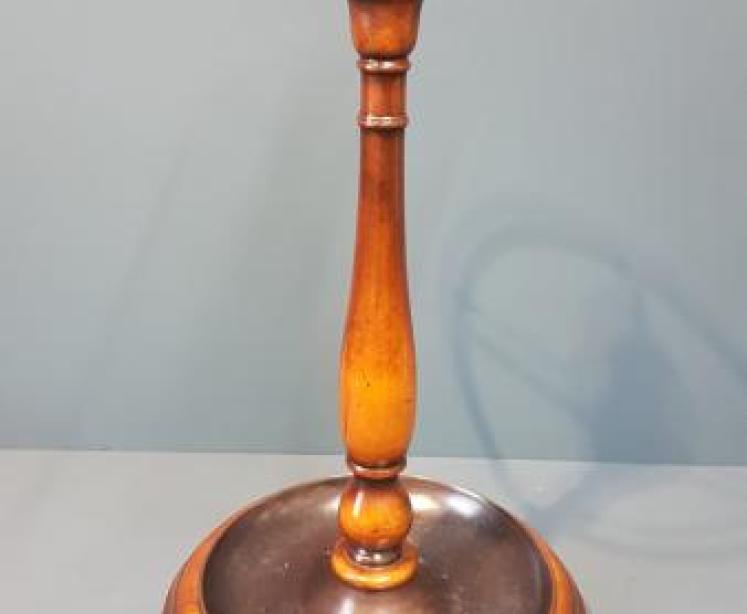 Edwardian Walnut and Brass Stick Stand  - Image 5