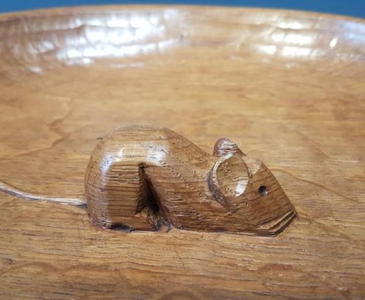 Large Thompson of Kilburn Mouseman Bowl - Image 4