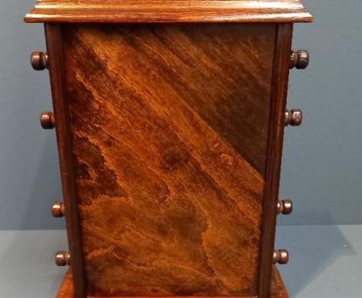 Edwardian Polished Oak Perpetual Desk Calendar - Image 5