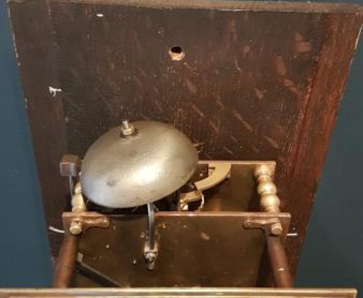 Early Victorian Walnut Verge Escapement Grandmother Clock - Image 6