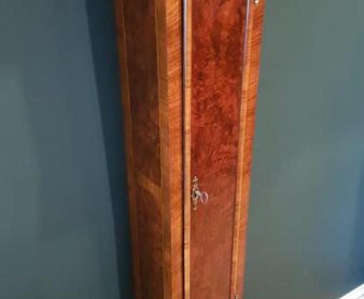 Early Victorian Walnut Verge Escapement Grandmother Clock - Image 7