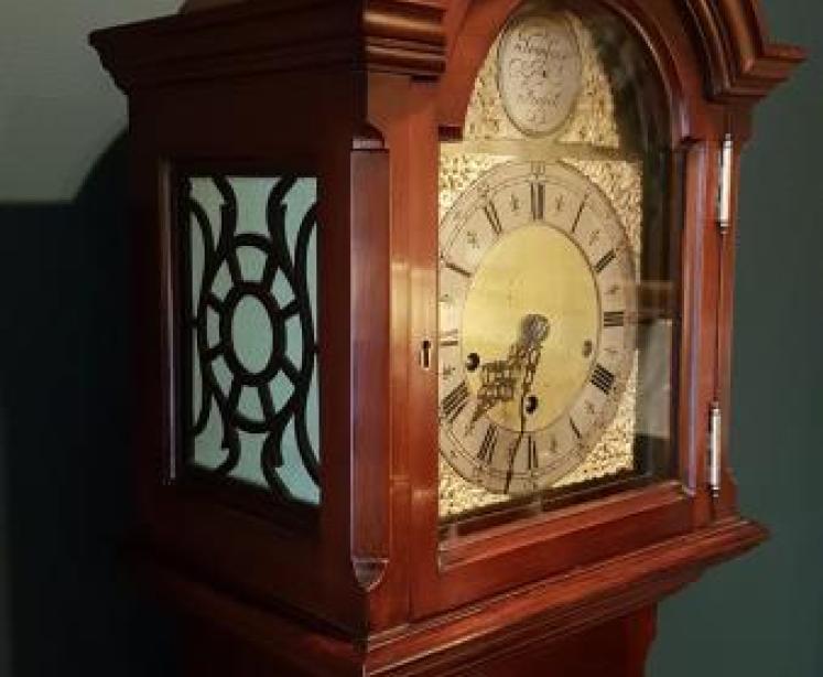 Fine Quality Edwardian Mahogany Grandmother Clock - Image 4