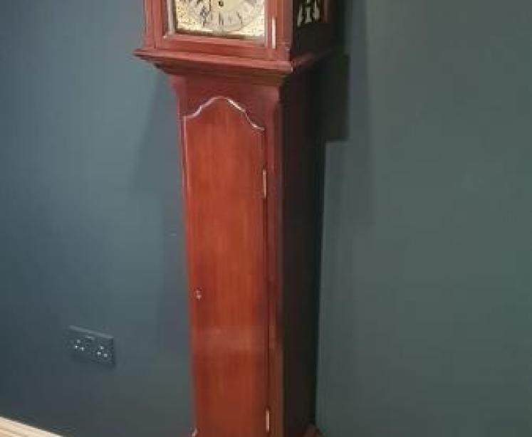 Fine Quality Edwardian Mahogany Grandmother Clock - Image 7