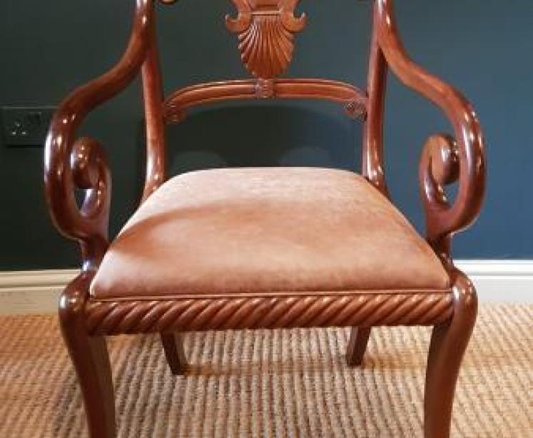 William IV Mahogany Desk Chair  - Image 2
