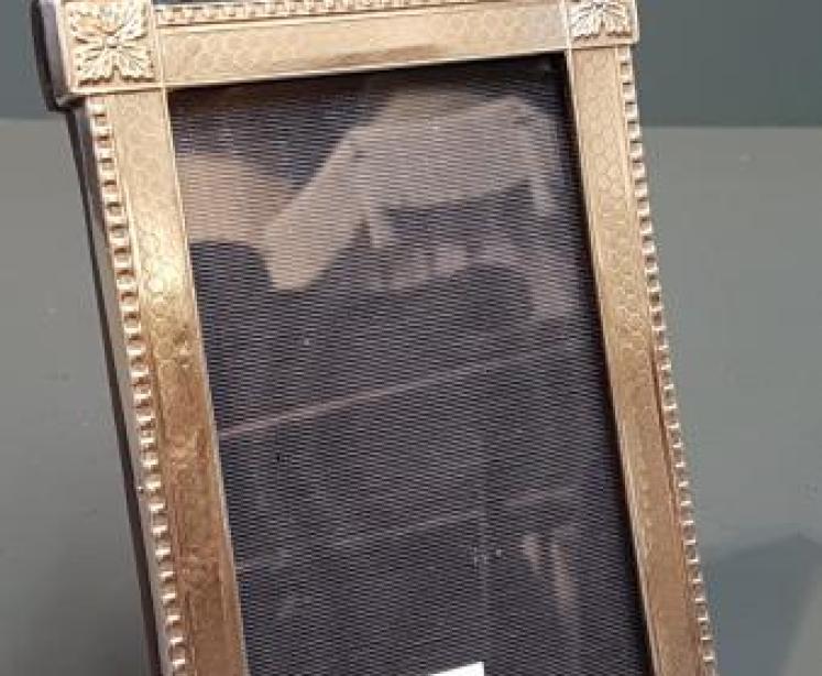 Engine Turned Silver Photo Frame  - Image 1