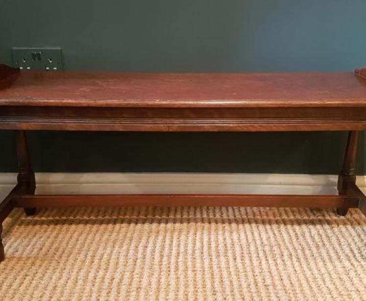 Edwardian Oak Hall or Window Seat - Image 1