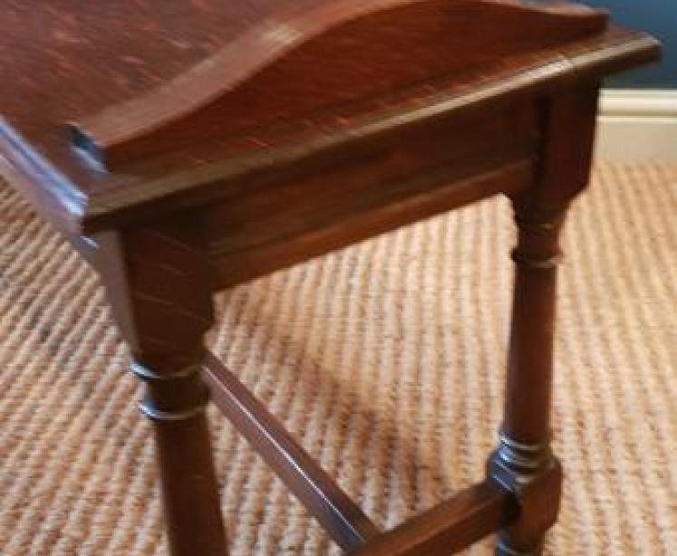 Edwardian Oak Hall or Window Seat - Image 3