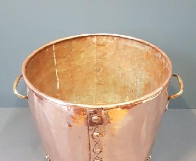 Edwardian Copper Log Bin - Image 5