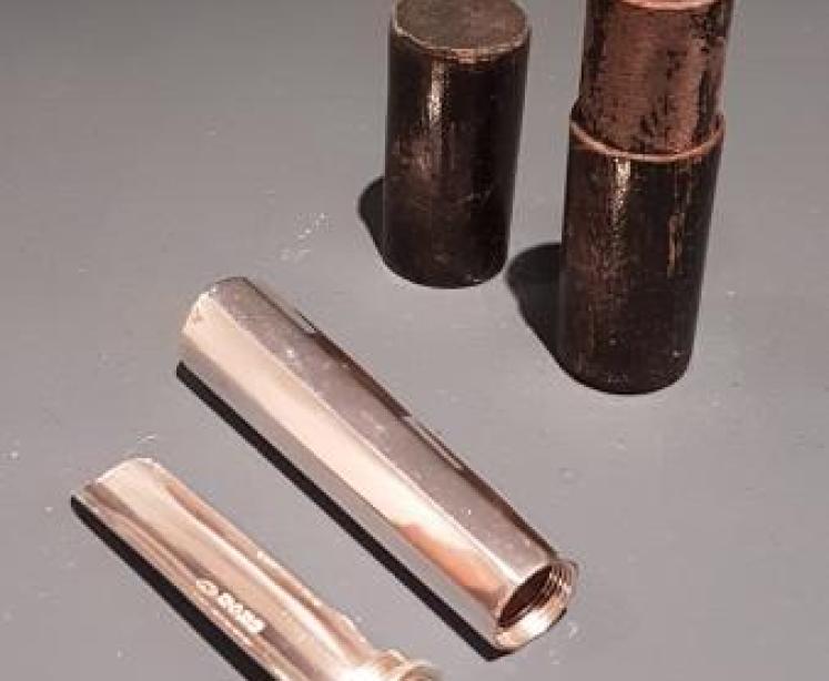 Rare Early Victorian Silver Apple Corer and Case - Image 7