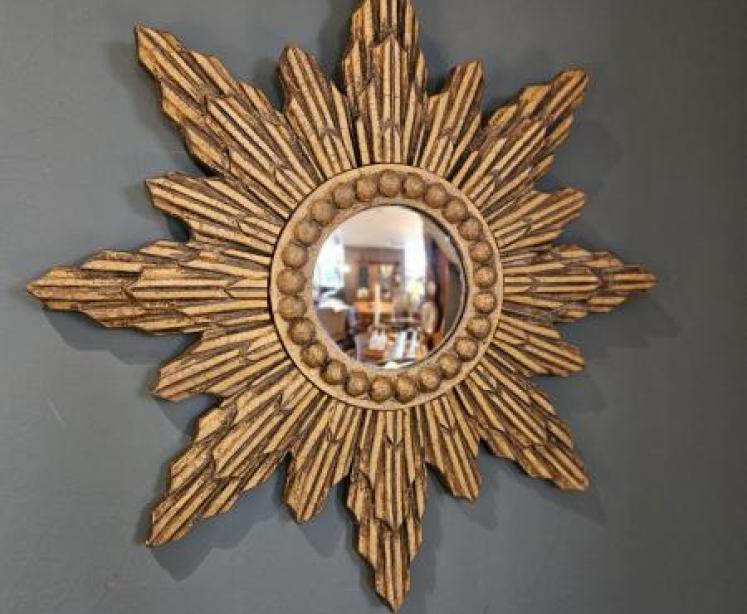 1930's Sunburst Mirror - Image 5