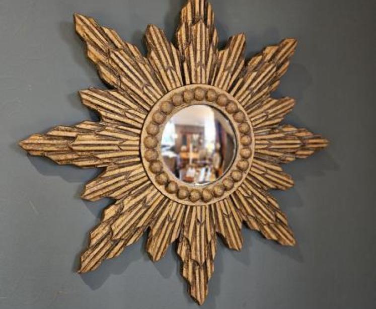 1930's Sunburst Mirror - Image 6