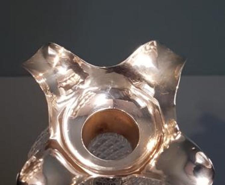 Edwardian Walker and Hall Silver Mounted Decanter - Image 2