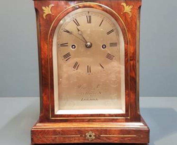 Regency Miniature Double Fusee Bracket Clock - Image 2
