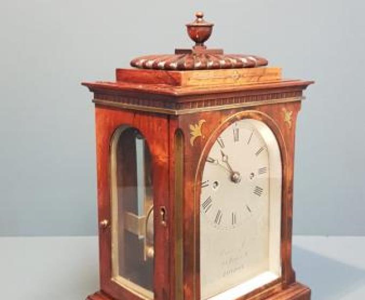 Regency Miniature Double Fusee Bracket Clock - Image 6