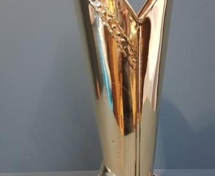 Unusual 1920's Brass Boot Stick Stand - Image 5