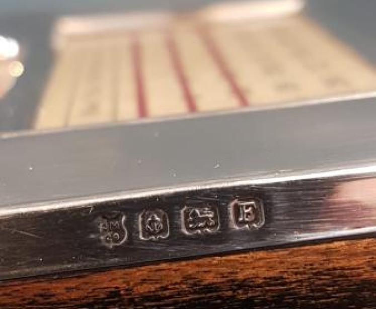 George V Silver Faced Perpetual Desk Calendar - Image 5