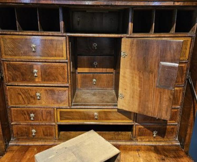 William and Mary Period Walnut Escritoire - Image 5