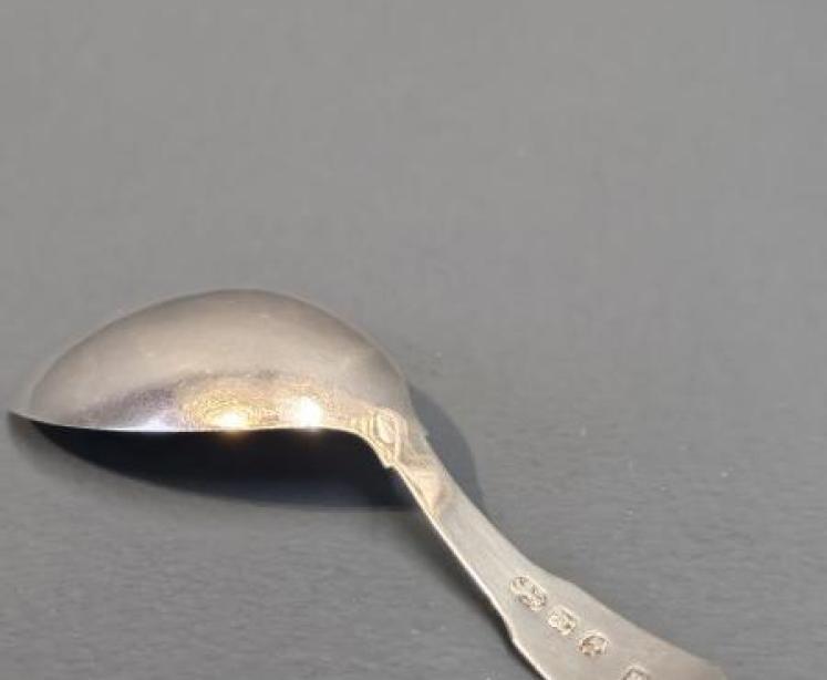 George III Silver Caddy Spoon - Image 5