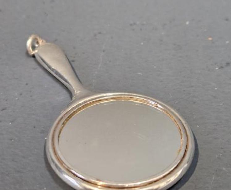 George V Silver Flirting Mirror - Image 4