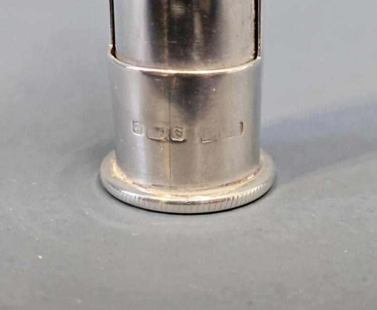 Edwardian Silver Campaign Thermometer - Image 3