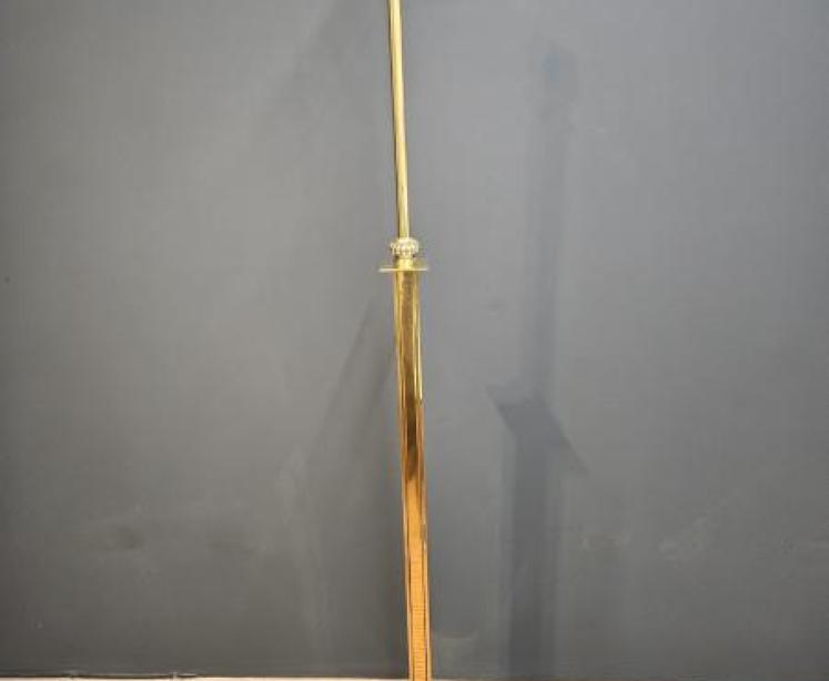 Edwardian Brass Rise and Fall Standard Lamp - Image 7