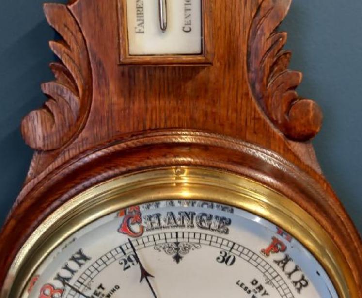 Mid Victorian Benetfink of London Banjo Barometer - Image 6