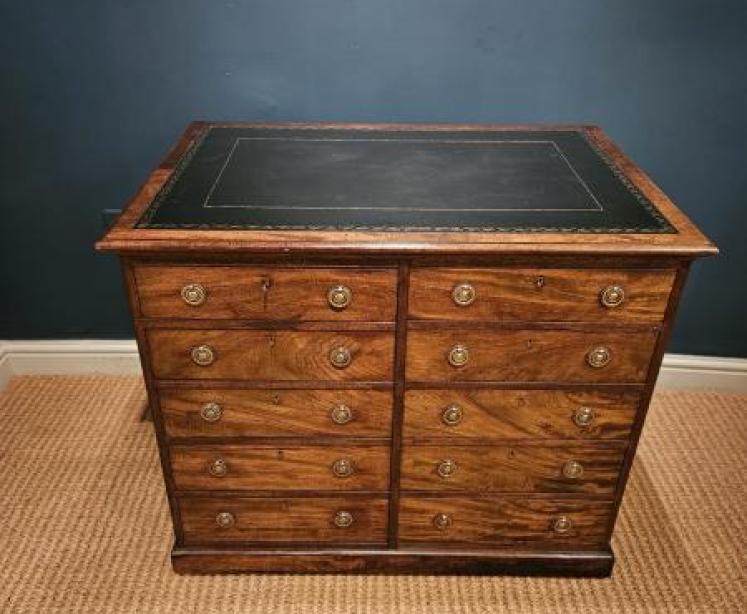George III Mahogany Library Chest - Image 1