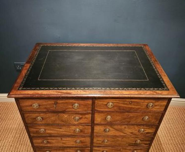George III Mahogany Library Chest - Image 7