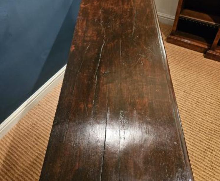 Period Oak Two Drawer Dresser - Image 6