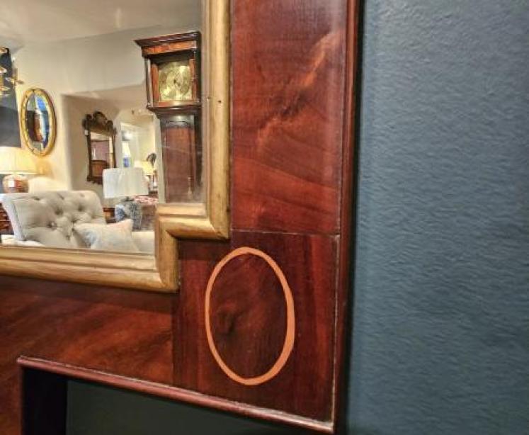 Regency Mahogany Pagoda Top Mirror - Image 3