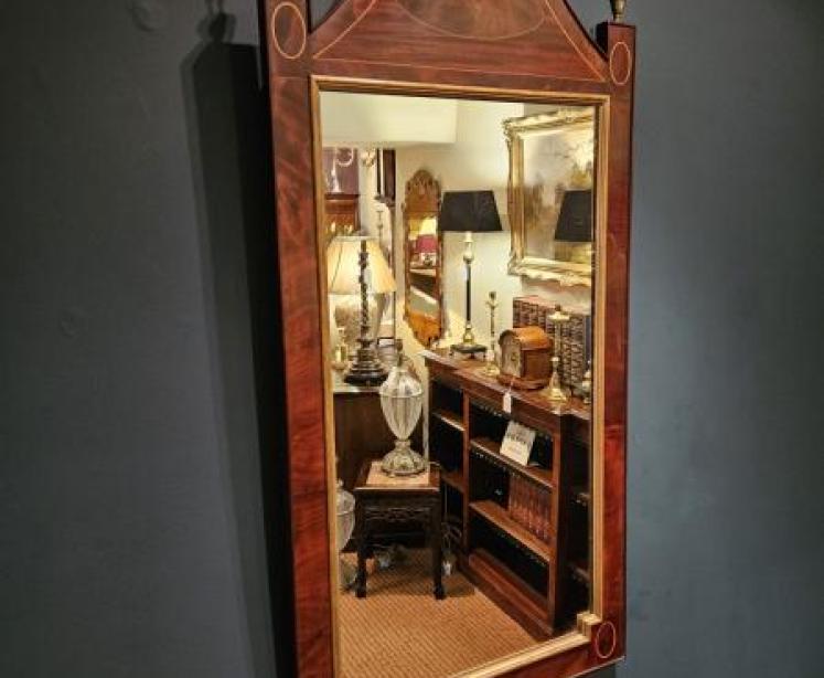 Regency Mahogany Pagoda Top Mirror - Image 5