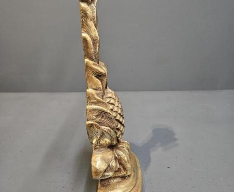 Victorian Brass Pineapple Door Stop - Image 5