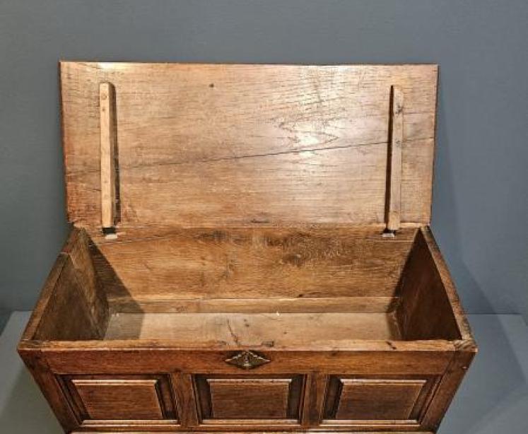 George II Oak Coffer Bach - Image 2