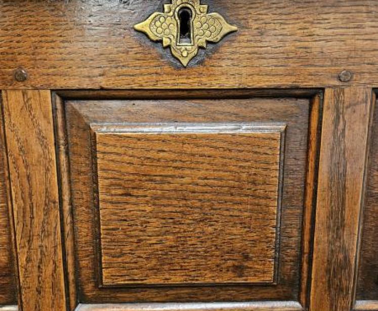 George II Oak Coffer Bach - Image 5