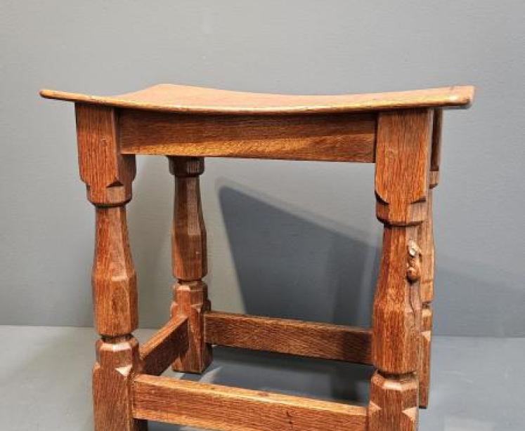 Early Mouseman Dished Top Table - Image 2