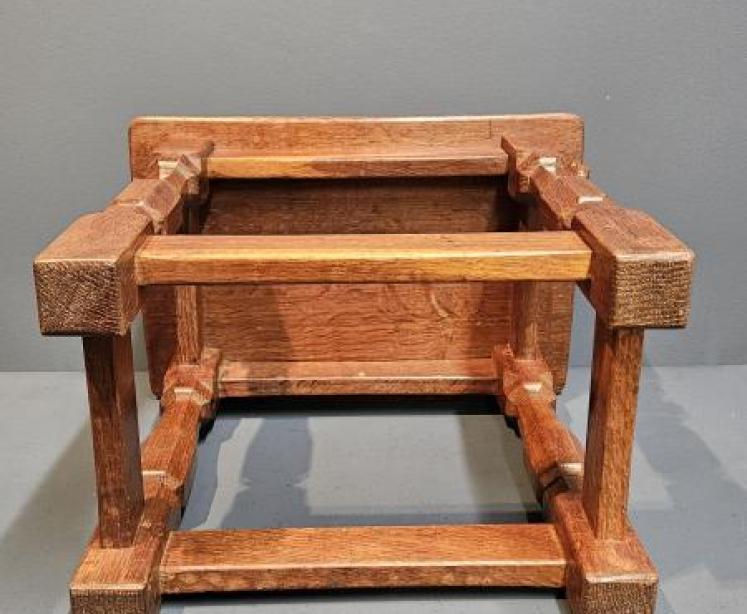 Early Mouseman Dished Top Table - Image 3