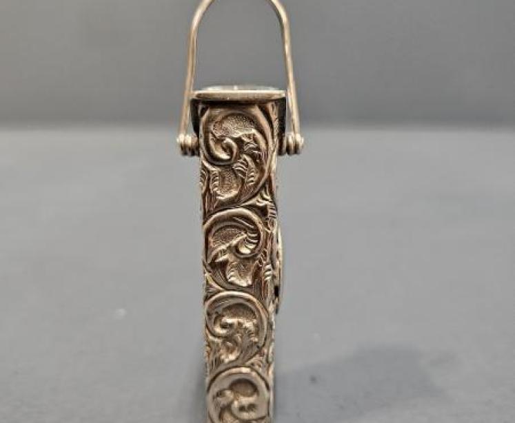 Victorian Silver Match Holder for Chatalaine  - Image 2